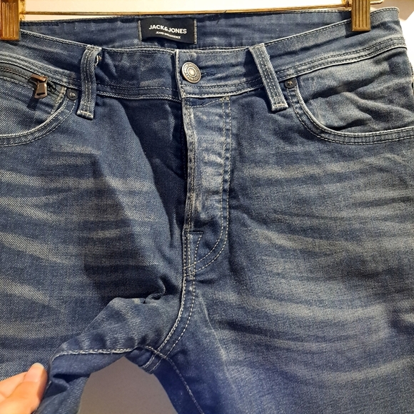 Jack & Jones | Men's off grey /Blue Jeans slim fit - Picture 4 of 10